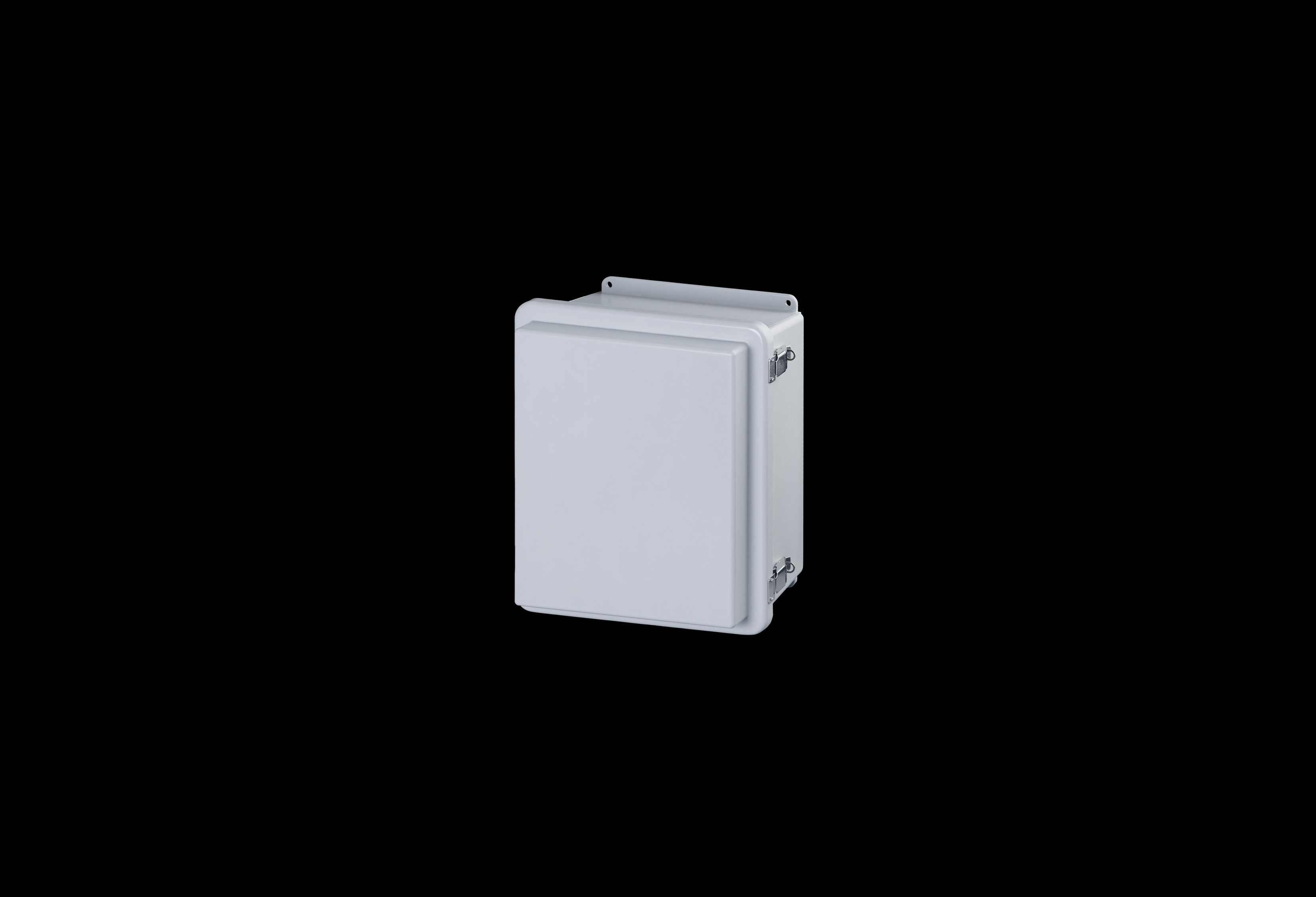 RJ1412HPL-QFL-Closed.jpg Fiberglass Enclosure 10 x 8 x 7 Inches J Series Raised Cover with Hinged, Latched Opaque Cover by Stahlin
