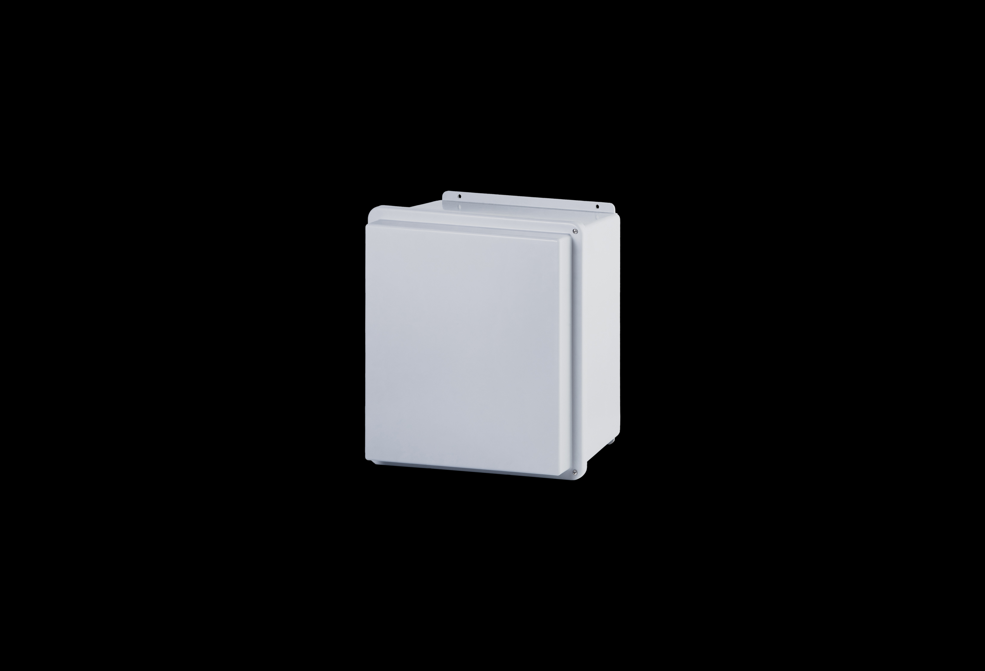 RJ1816HW-QFL-Closed.jpg Fiberglass Enclosure 16 x 14 x 8 Inches J Series Raised Cover with Hinged, Opaque Cover, 2 Cover Screws by Stahlin
