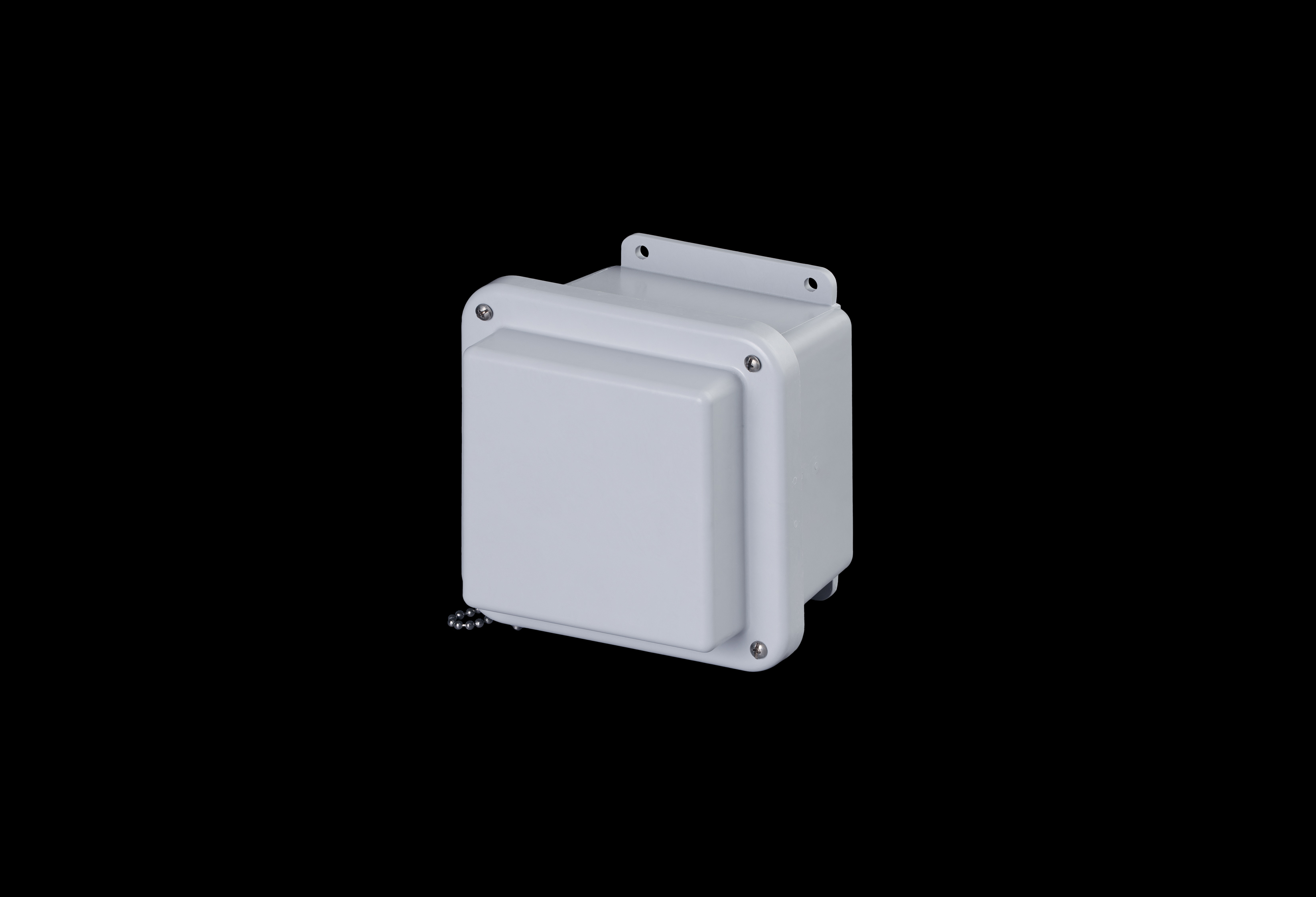 RJ606W-QFL-Closed.jpg Fiberglass Enclosure 6 x 6 x 6 Inches J Series Raised Cover with Opaque Lift Off Cover by Stahlin