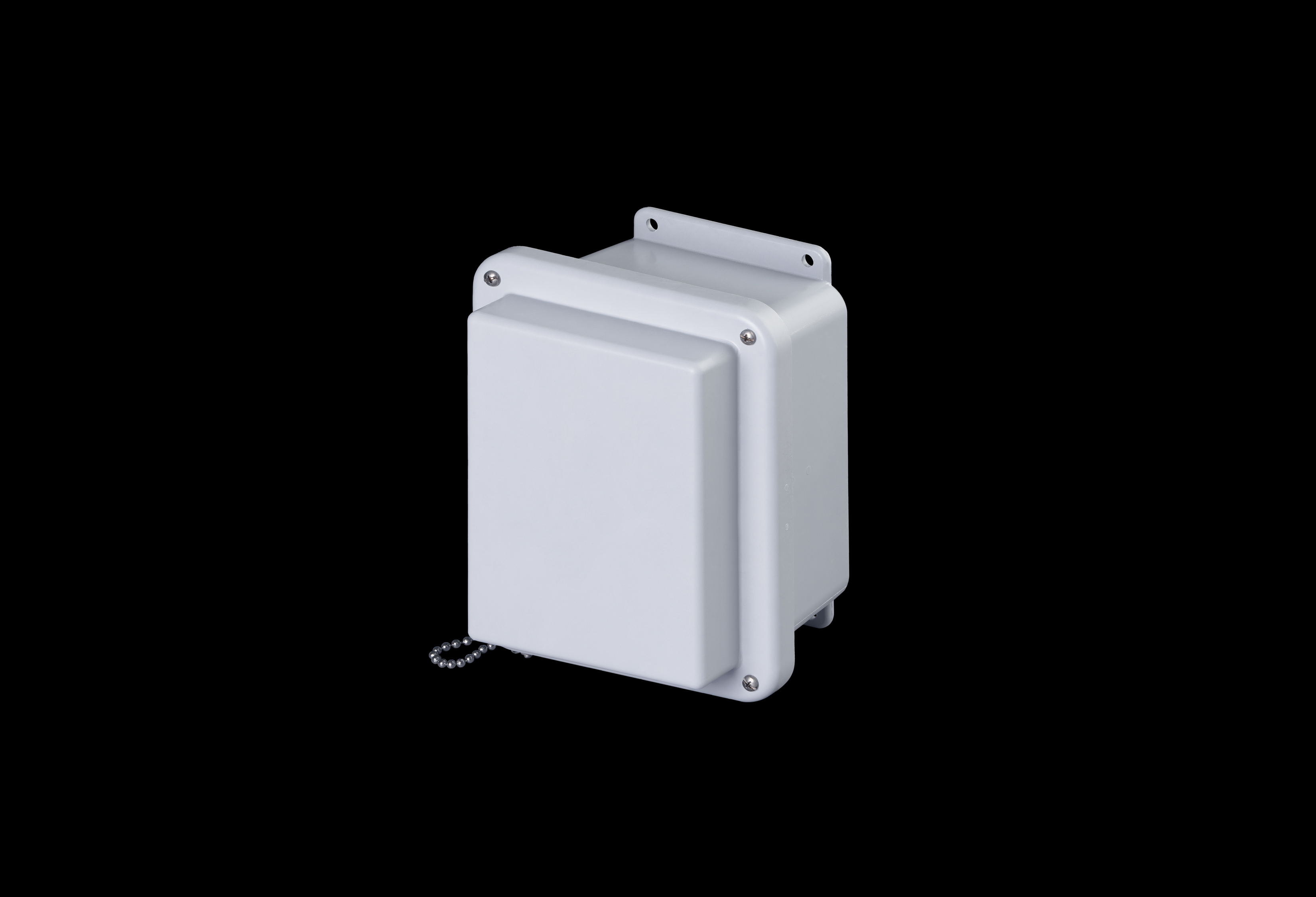 RJ806W-QFL-Closed.jpg Fiberglass Enclosure 6 x 4 x 6 Inches J Series Raised Cover with Opaque Lift Off Cover by Stahlin