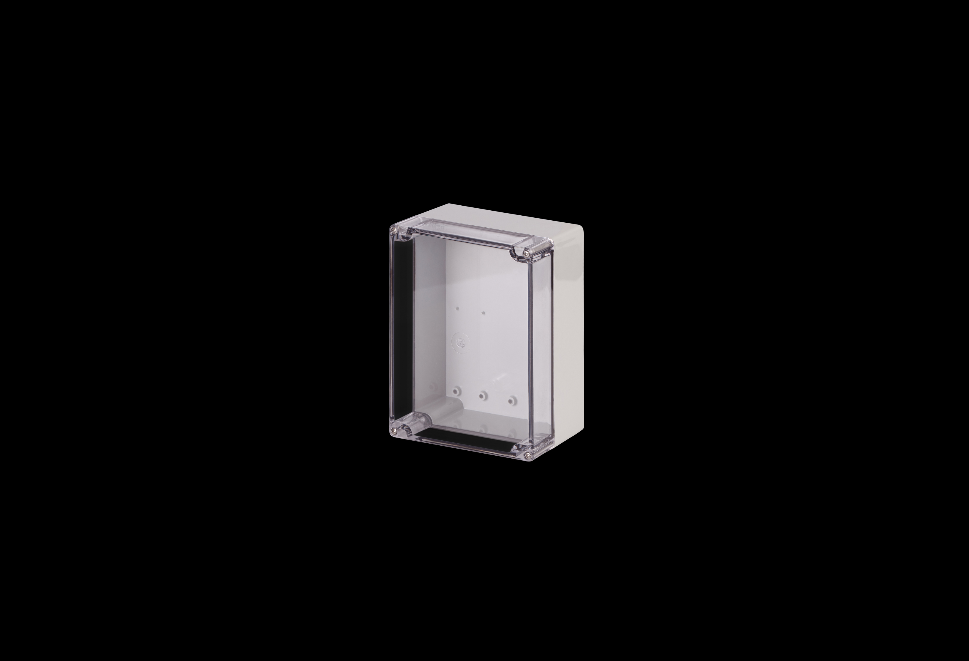 STCC201510W-QFL-Closed.jpg Polycarbonate Enclosure Small 8 x 5 x 3 Inches Starke Series with Clear Lift Off Cover by Stahlin