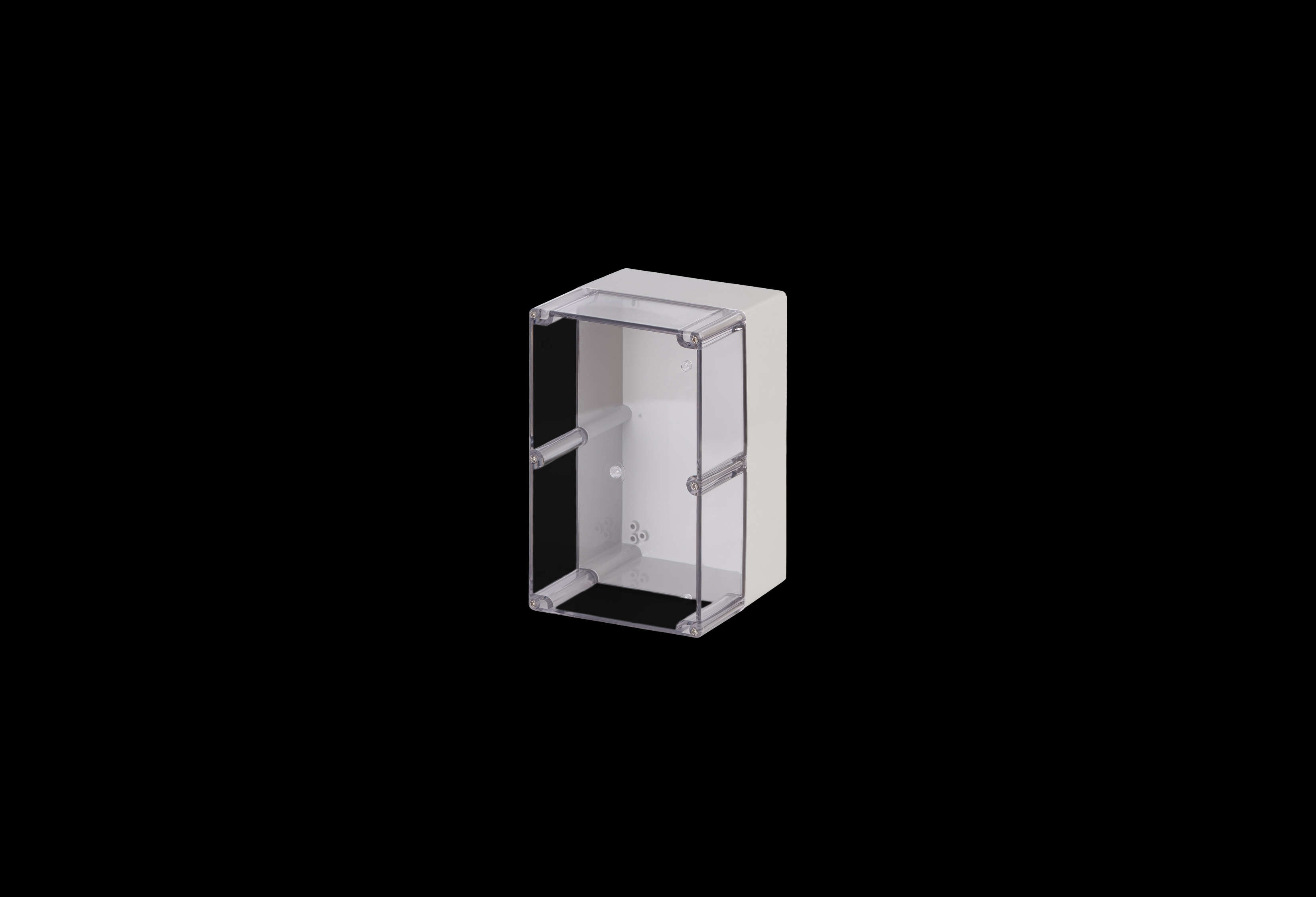 STCC251615W-QFL-Closed.jpg Polycarbonate Enclosure Small 10 x 6 x 5 Inches Starke Series with Clear Lift Off Cover by Stahlin