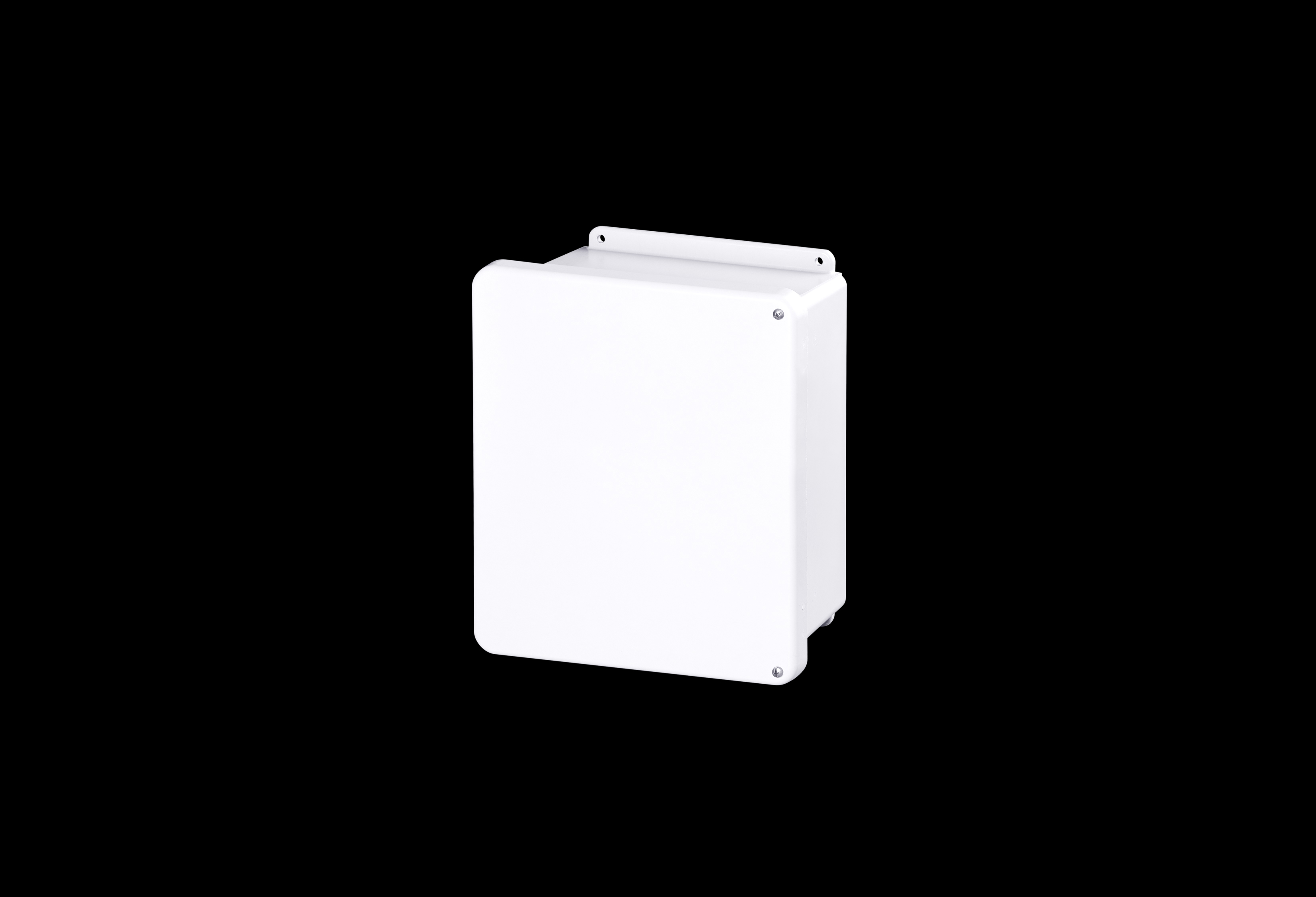 WH-J1210HW-QFL-Closed.jpg Fiberglass Enclosure 10 x 8 x 4 Inches J Series White with Hinged, Opaque Cover, 2 Cover Screws by Stahlin