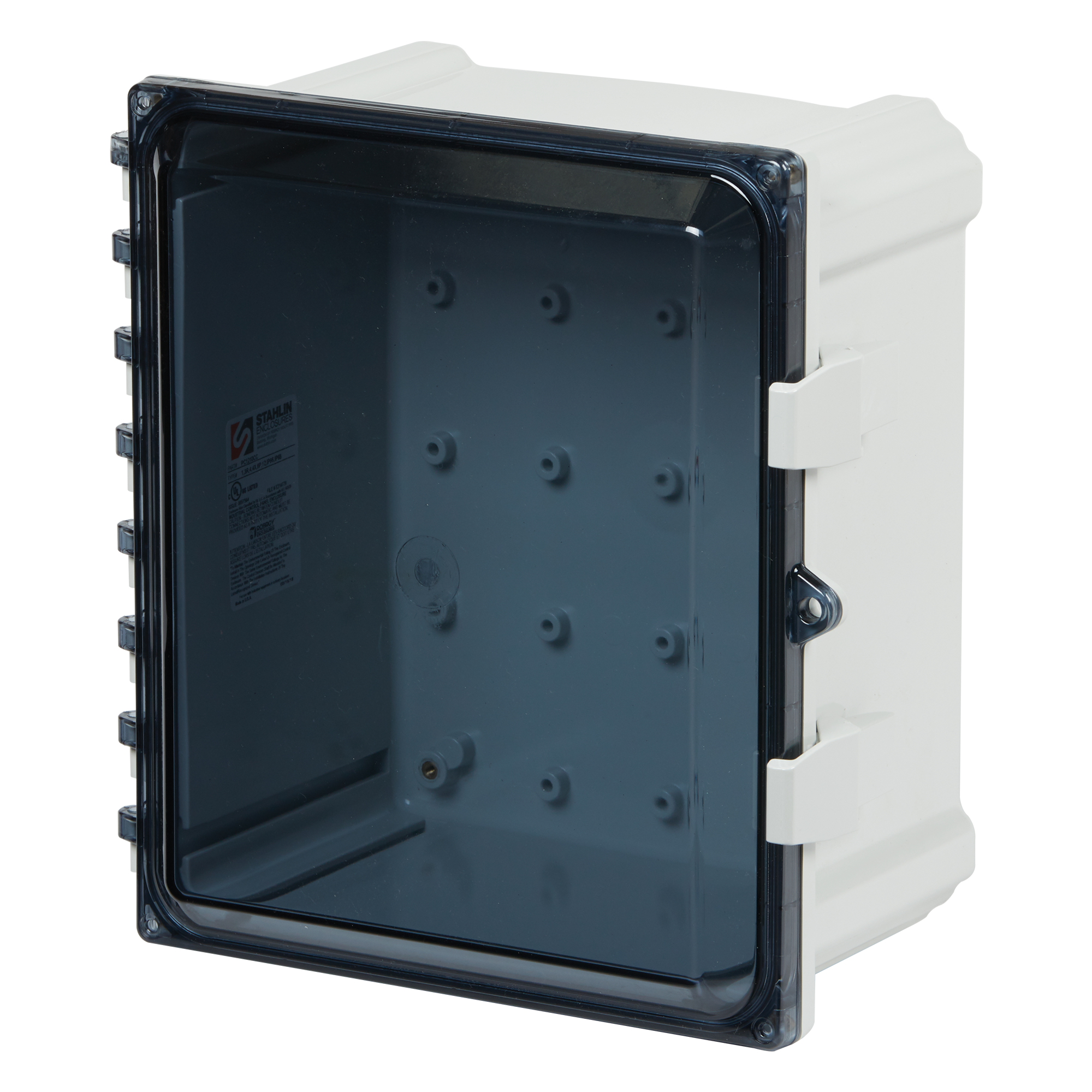 Electrical Enclosure Weatherproof 10x8x6 w/Back Plate Hinge Door Cabinet Steel