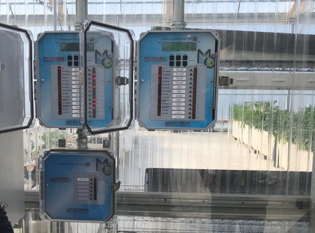 fiberglass enclosures in greenhouse