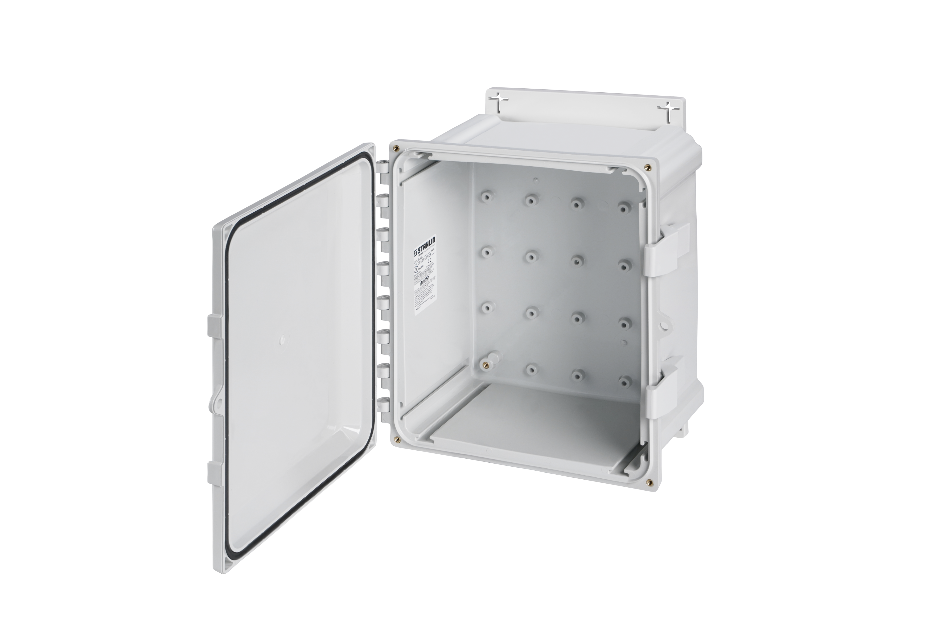 6 x 6 x 4 Enclosure with Opaque Cover, Polycarbonate Latches and